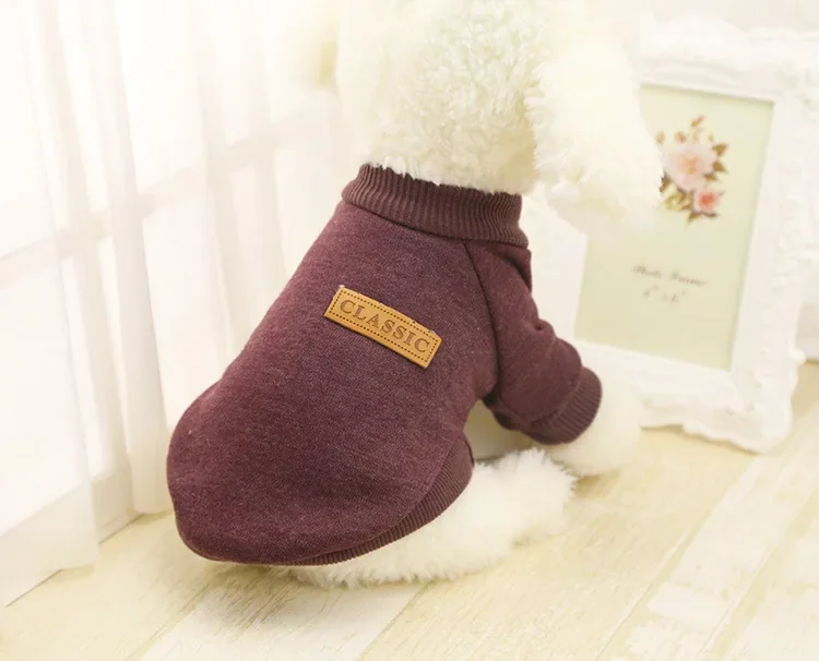 Dog Clothes for Small Dogs Soft Pet Dog Sweater Clothing for Dog Winter Chihuahua Clothes Classic Pet Outfit Small Dog Clothes