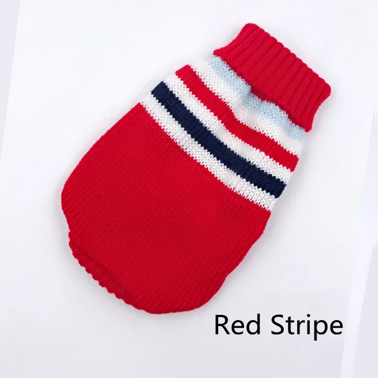 Cartoon Puppy Dog Sweater Winter Warm Clothing for Small Dogs Christmas Costume Chihuahua Coat Knitting Crochet Cloth Jersey