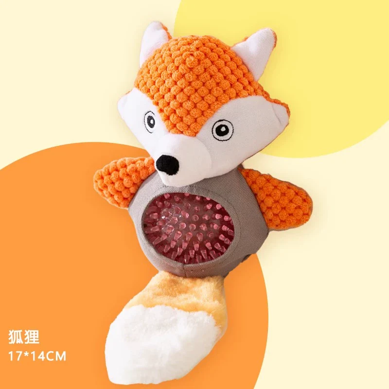 Dog Toy Stuffed Bite-Resistant Molar Sound Corgi Puppy Golden Retriever Small Large Dog Pet Supplies Relieving Stuffy Handy Gadget
