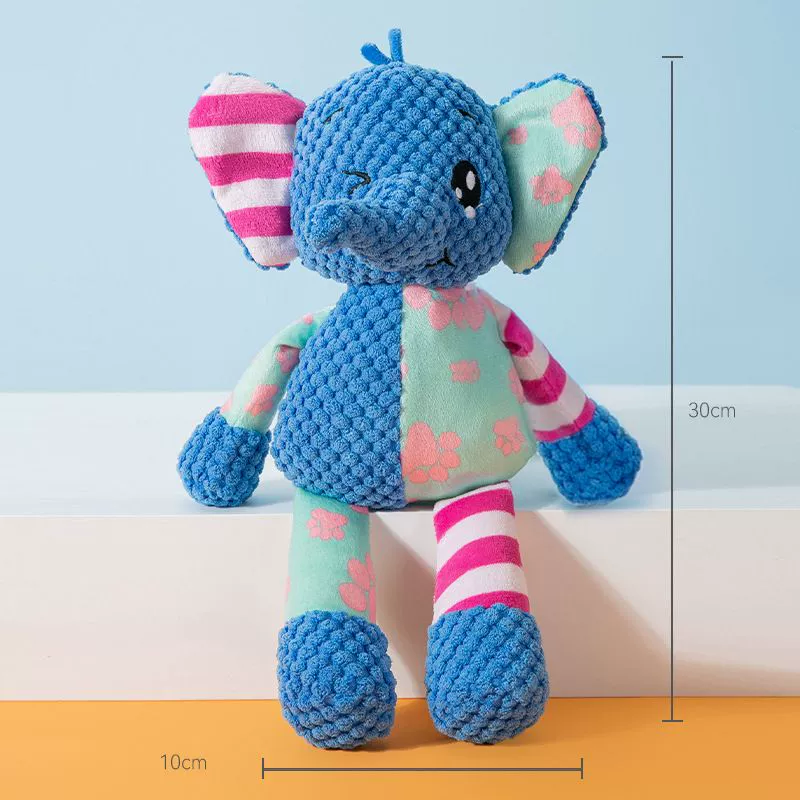 Pet Supplies Stuffed Toy Bite Octopus Toy Hippocampus Bends and Hitches Sound Toy Interactive Teddy Dog Bite-Resistant