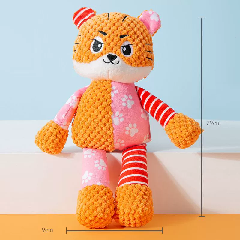Pet Supplies Stuffed Toy Bite Octopus Toy Hippocampus Bends and Hitches Sound Toy Interactive Teddy Dog Bite-Resistant