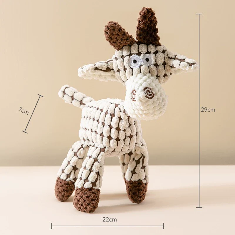 Dog Sound Stuffed Toy Self-Hi Relieving Stuffy Handy Gadget Bite-Resistant Molar Pet Teddy Corgi Small Puppies Supplies