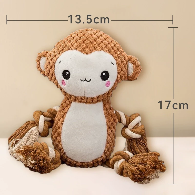 Dog Sound Stuffed Toy Self-Hi Relieving Stuffy Handy Gadget Bite-Resistant Molar Pet Teddy Corgi Small Puppies Supplies