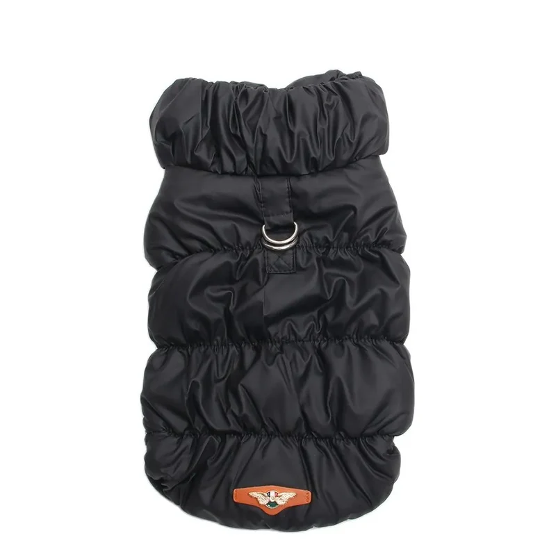 New Dogs and Cats Warm Jacket with Double Buckle Design Pet Vest Hoodie Dress Winter Clothing Outfit 8 Colours