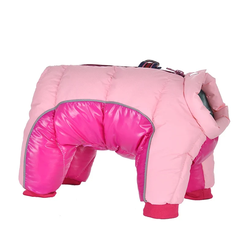 Dog Clothes Winter Warm Clothes For Small Dogs Waterproof Puppy Pet Jacket Reflective Dog Coat Chihuahua Pug Jumpsuits Clothing
