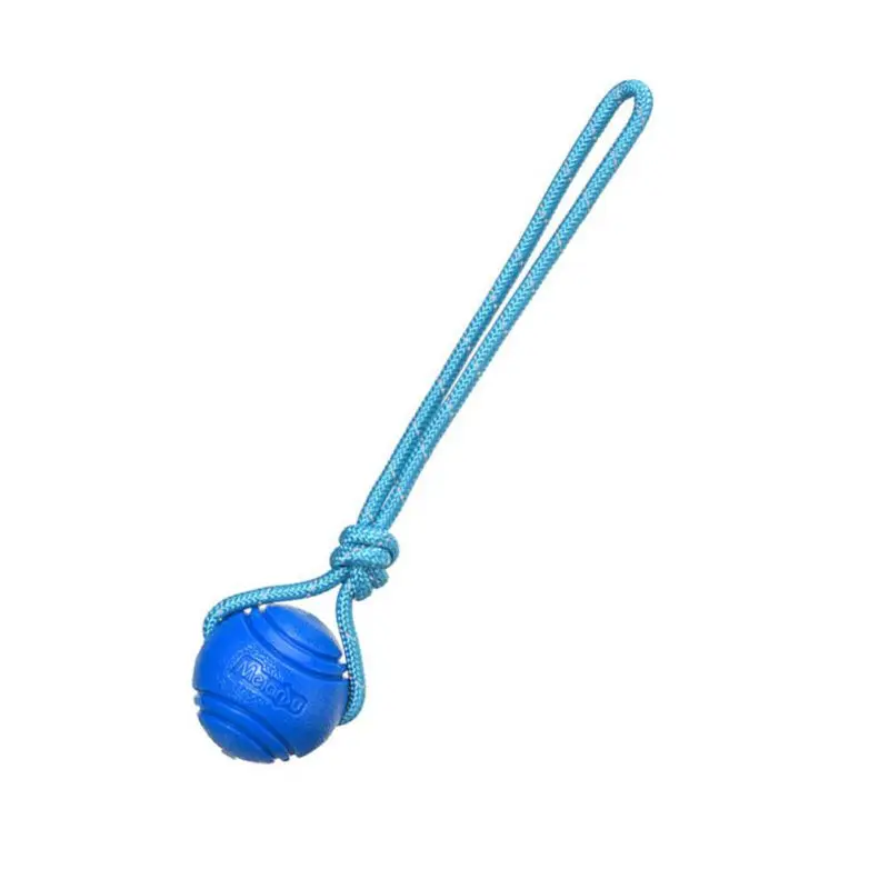 Dog Ball Toys Bouncy Rubber Ball Chew Toys Pet Dog Toy Ball with String Interactive Toys for Big Dog Puppy Games Toys