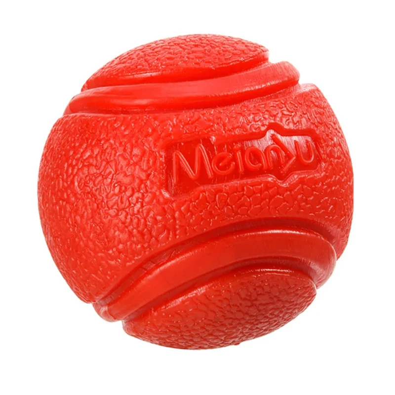 Pet Dog Toys Dog Ball Dog Bouncy Rubber Solid Ball Resistance to Dog Chew Toys Outdoor Throwing and Recovery Training for Dogs