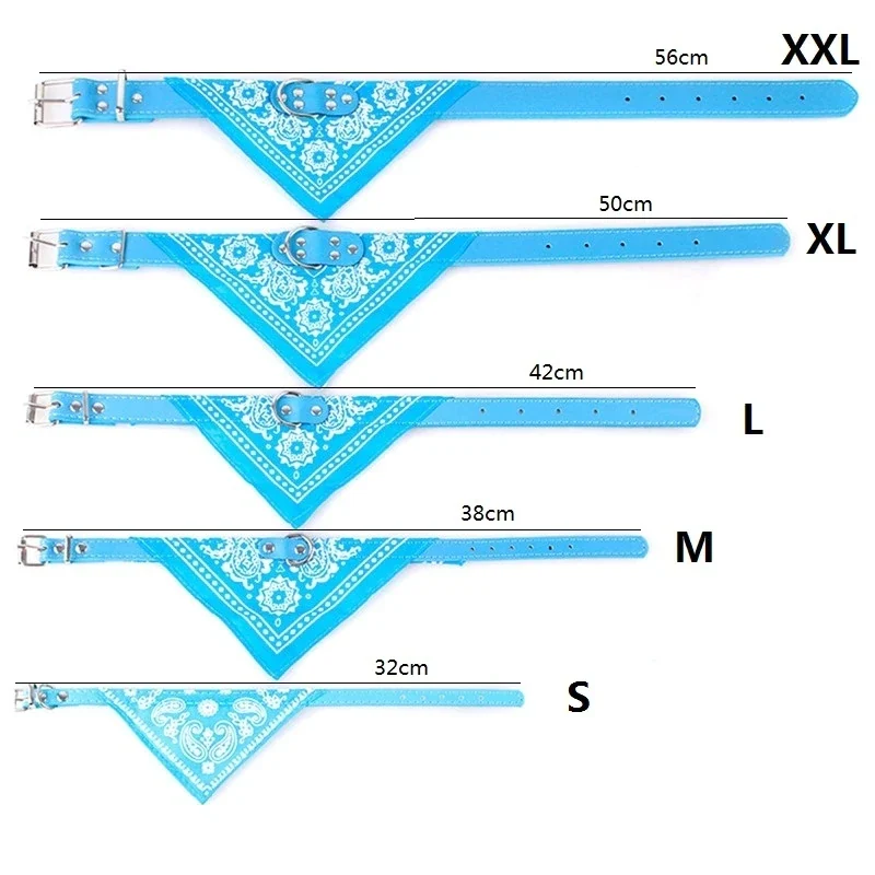Cute Adjustable Small Dog Collars Puppy Pet Slobber Towel Outdoor Cat Collar Print Scarf Design Dog Collar Neckerchief