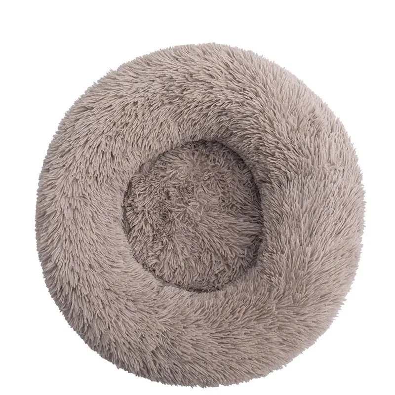 Donut Mand Dog Accessories for Large Dogs Cat's House Plush Pet Bed for Dog XXL Round Mat For Small Medium Animal Calming 100CM