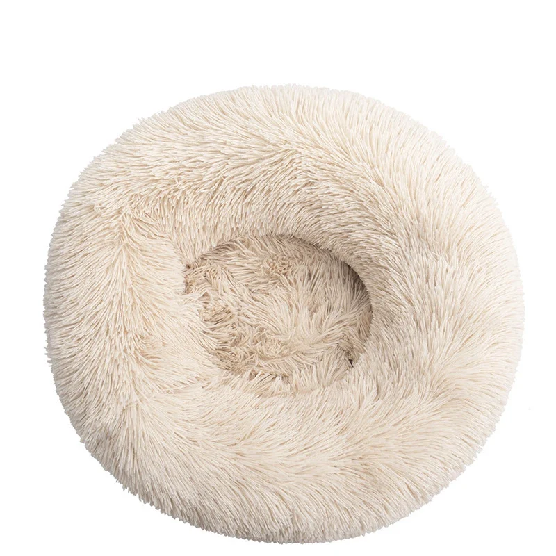 Donut Mand Dog Accessories for Large Dogs Cat's House Plush Pet Bed for Dog XXL Round Mat For Small Medium Animal Calming 100CM