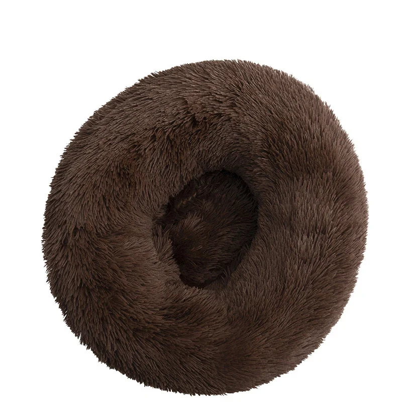 Donut Mand Dog Accessories for Large Dogs Cat's House Plush Pet Bed for Dog XXL Round Mat For Small Medium Animal Calming 100CM