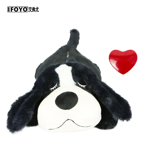 Pet Heartbeat Puppy Behavioral Training Dog Plush Pet Comfortable Snuggle Anxiety Relief Sleep Aid Doll Durable Drop Ship