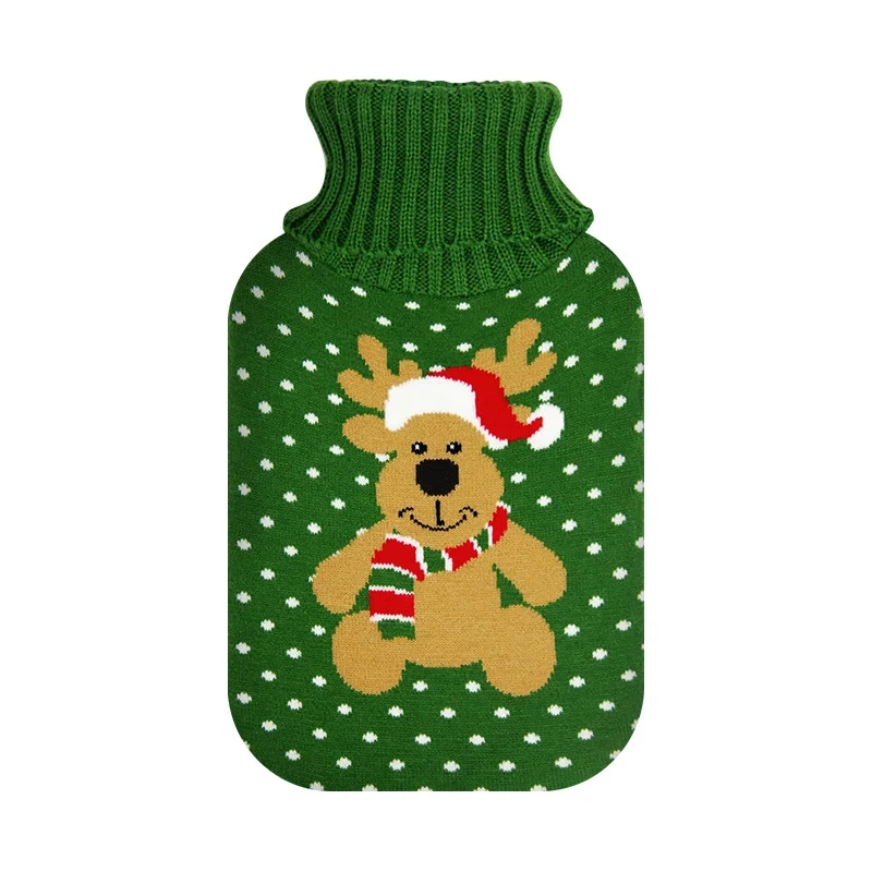 Ding Hot Water Bottle Cover Wool Cover Velvet Cloth Cover Cartoon Phone Case Two-Side Hand Putting Hot Water Bottle Cover Is a Hot Water Bottle Cover