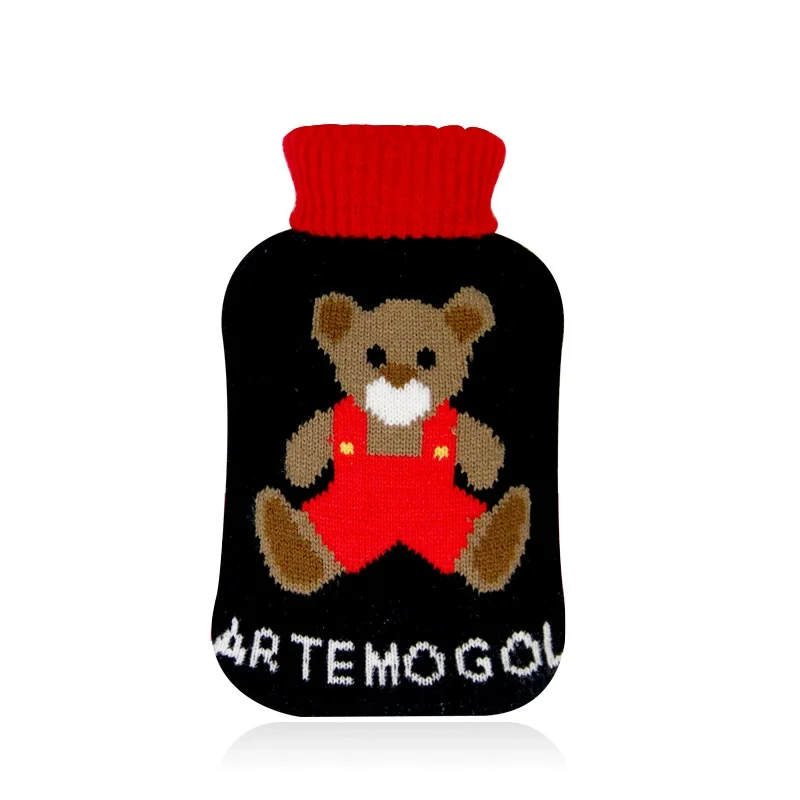 Ding Hot Water Bottle Cover Wool Cover Velvet Cloth Cover Cartoon Phone Case Two-Side Hand Putting Hot Water Bottle Cover Is a Hot Water Bottle Cover