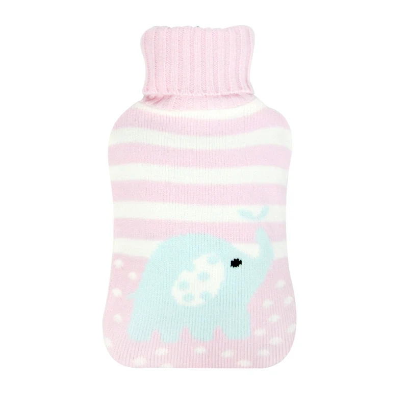 Ding Hot Water Bottle Cover Wool Cover Velvet Cloth Cover Cartoon Phone Case Two-Side Hand Putting Hot Water Bottle Cover Is a Hot Water Bottle Cover
