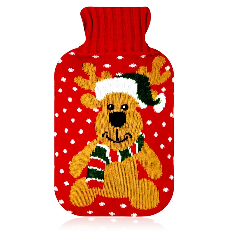 Ding Hot Water Bottle Cover Wool Cover Velvet Cloth Cover Cartoon Phone Case Two-Side Hand Putting Hot Water Bottle Cover Is a Hot Water Bottle Cover