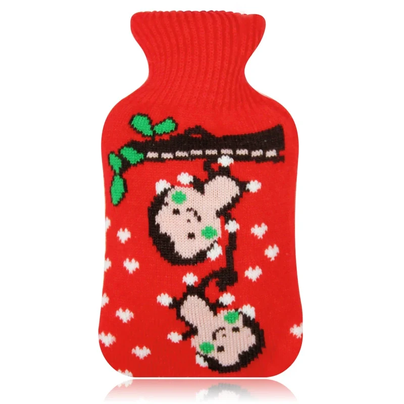 Ding Hot Water Bottle Cover Wool Cover Velvet Cloth Cover Cartoon Phone Case Two-Side Hand Putting Hot Water Bottle Cover Is a Hot Water Bottle Cover