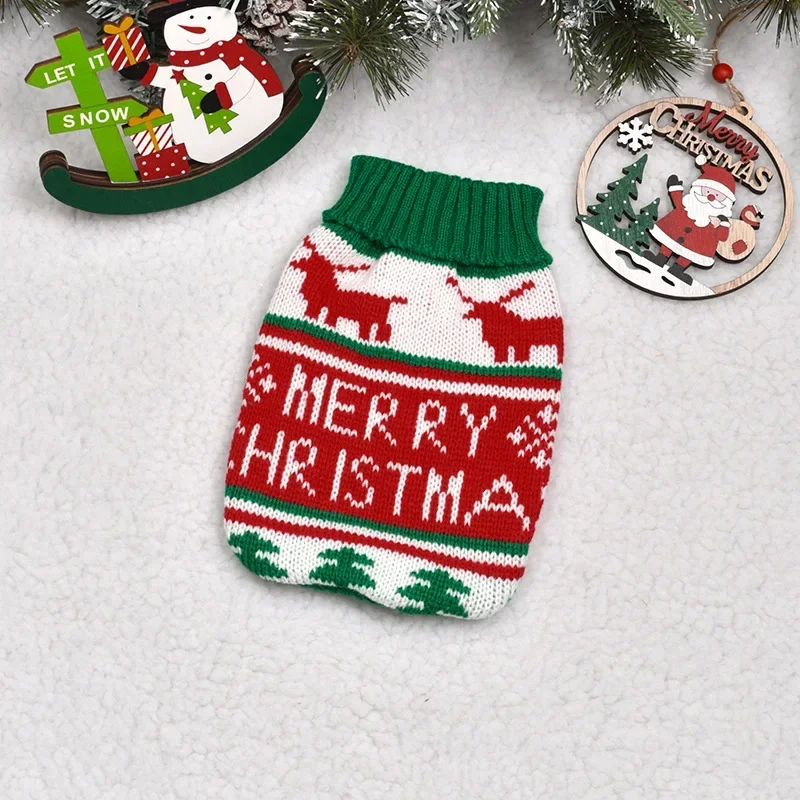 Winter Dog Clothes Christmas Holiday Sweater Chihuahua Teddy Outfit coat for Small Medium Large Dog and Cat Autumn Warm