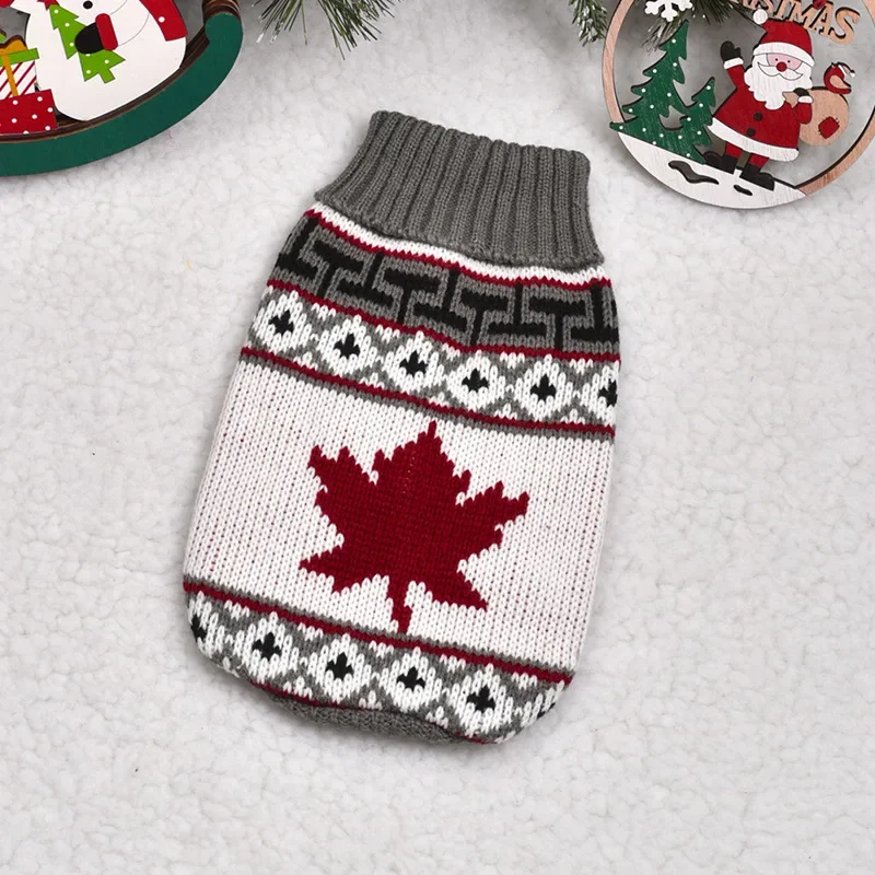 Winter Dog Clothes Christmas Holiday Sweater Chihuahua Teddy Outfit coat for Small Medium Large Dog and Cat Autumn Warm
