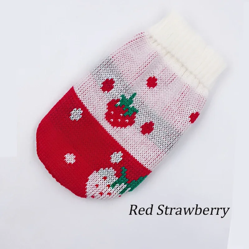 Warm Pet Clothes for Small Medium Dogs Winter Christmas Dogs Sweater Pet Clothing Knitting Costume Coat Cartoon Print Clothes