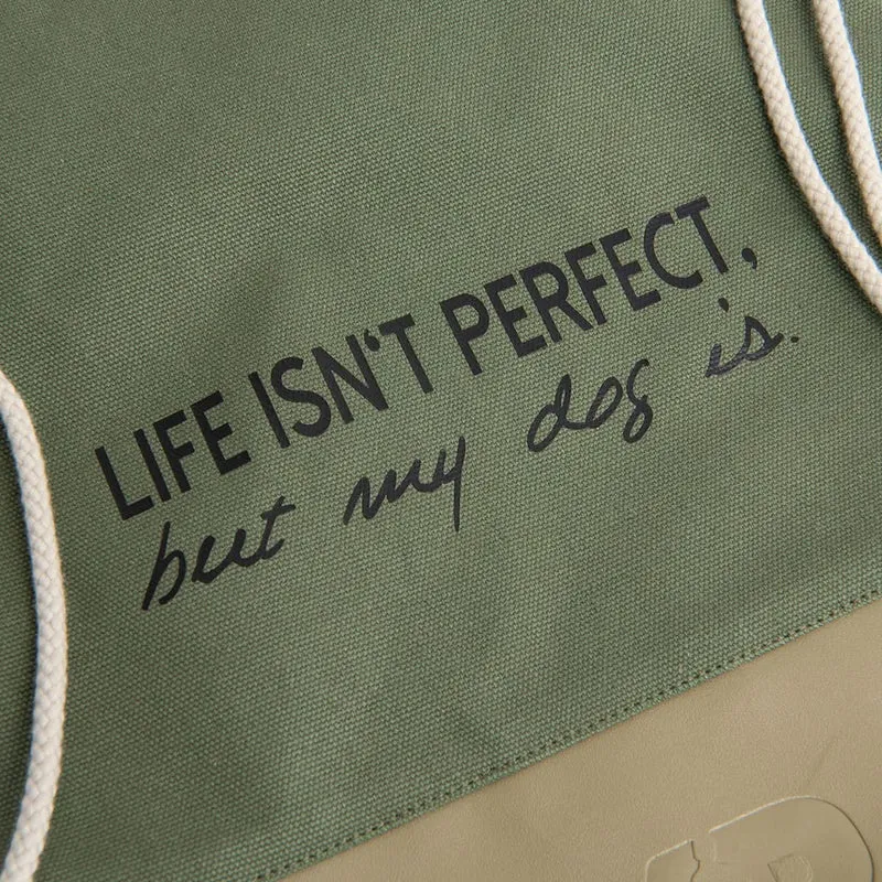 Rucksackbeutel "LIFE ISN'T PERFECT"