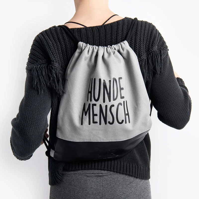 Rucksackbeutel "HUNDEMENSCH"