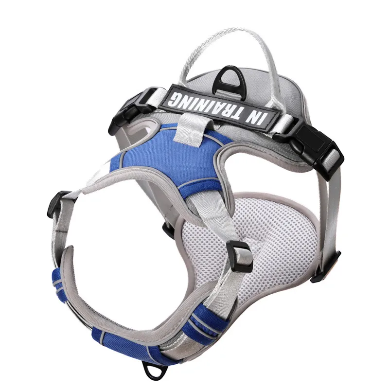 Dog Harness NO PULL Outdoor Walking Breathable Reflective Adjustable Small Dog Harness for Medium Large Dogs Pet Supplies