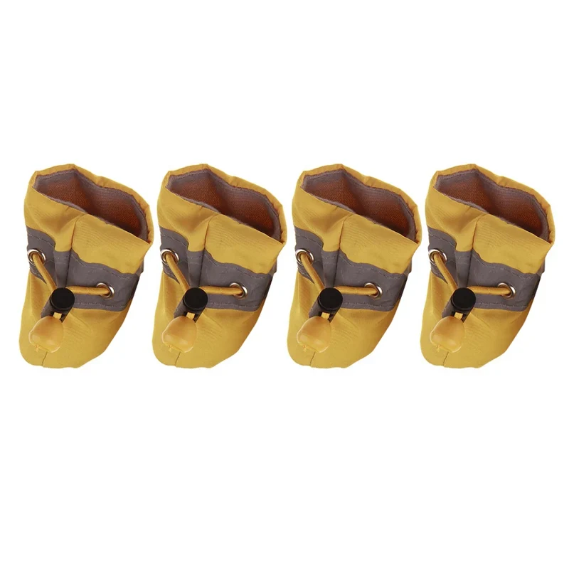 4pcs/set Waterproof Pet Dog Shoes Anti-slip Rain Snow Boot Footwear Thick Warm Cat Dog Puppy Kitten Socks Booties Supply Gift