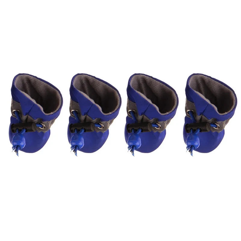 4pcs/set Waterproof Pet Dog Shoes Anti-slip Rain Snow Boot Footwear Thick Warm Cat Dog Puppy Kitten Socks Booties Supply Gift