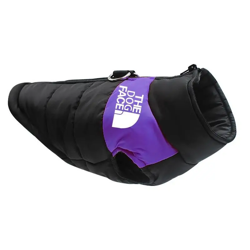 Padded Winter Pet Dogs Clothes Warm Fashion Waterproof Dogs Vest Zipper Jacket Coats French Bulldog For Small Medium Large Dogs