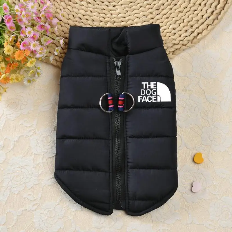 Winter Cotton Pet Dogs Clothes Waterproof Warm Dogs Jacket Coats Zipper Design French Bulldog For Small Medium Dogs Chihuahua