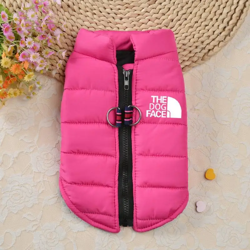 Winter Cotton Pet Dogs Clothes Waterproof Warm Dogs Jacket Coats Zipper Design French Bulldog For Small Medium Dogs Chihuahua