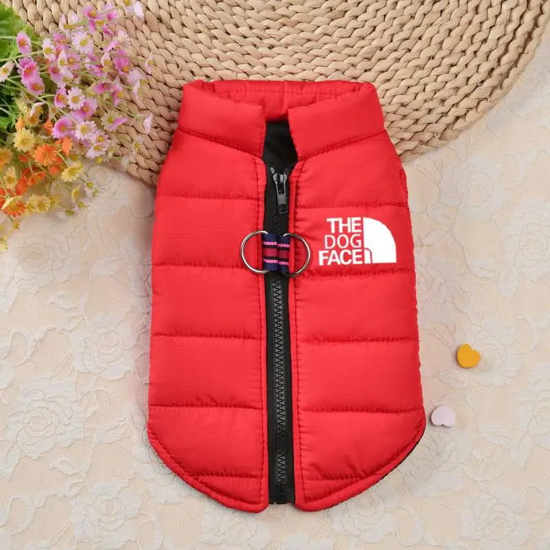 Winter Cotton Pet Dogs Clothes Waterproof Warm Dogs Jacket Coats Zipper Design French Bulldog For Small Medium Dogs Chihuahua
