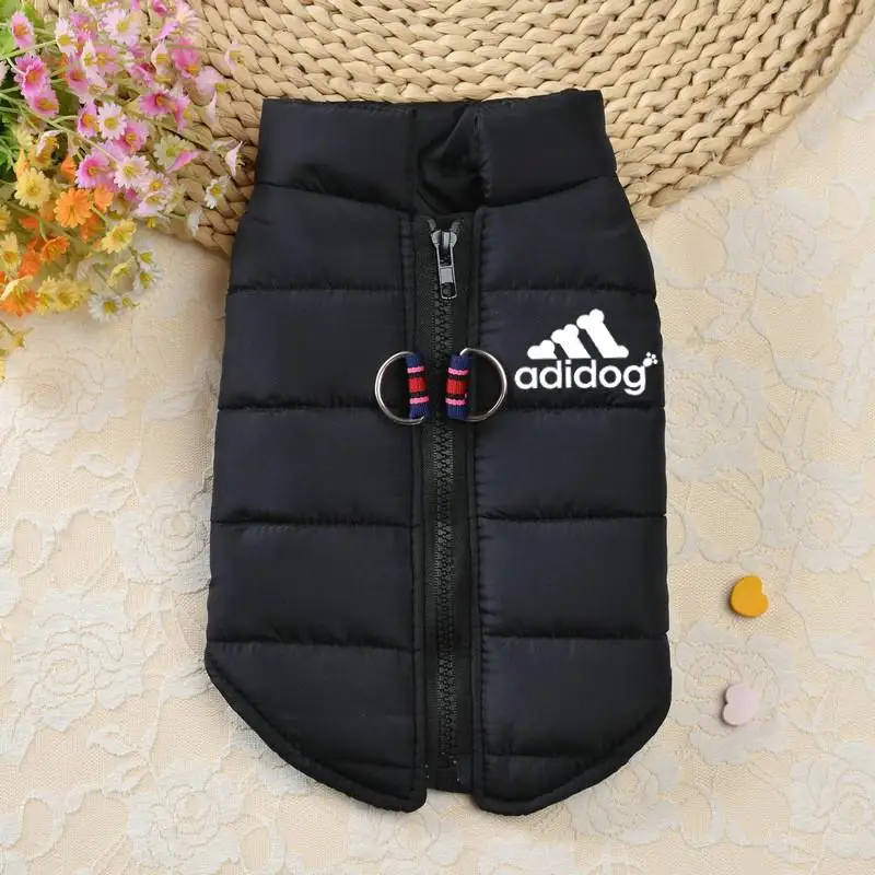 Winter Cotton Pet Dogs Clothes Waterproof Warm Dogs Jacket Coats Zipper Design French Bulldog For Small Medium Dogs Chihuahua