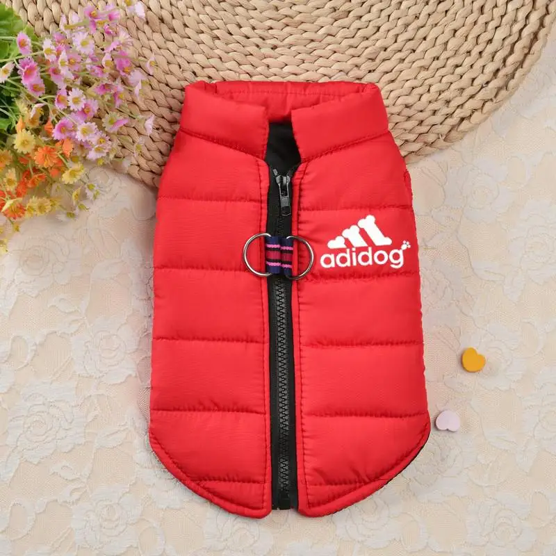 Winter Cotton Pet Dogs Clothes Waterproof Warm Dogs Jacket Coats Zipper Design French Bulldog For Small Medium Dogs Chihuahua