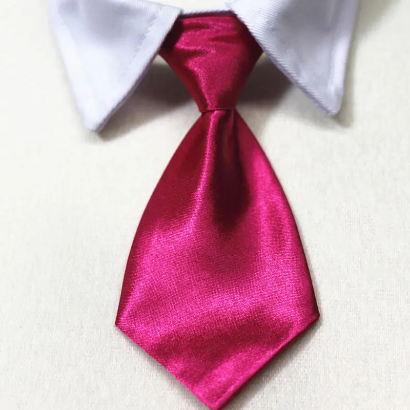 Pet Formal Necktie Pet Tie Dog Cat Fake Collar Tuxedo Bow Tie Cute Adjustable Solid Corbata Perro For Wedding Dog Accessories