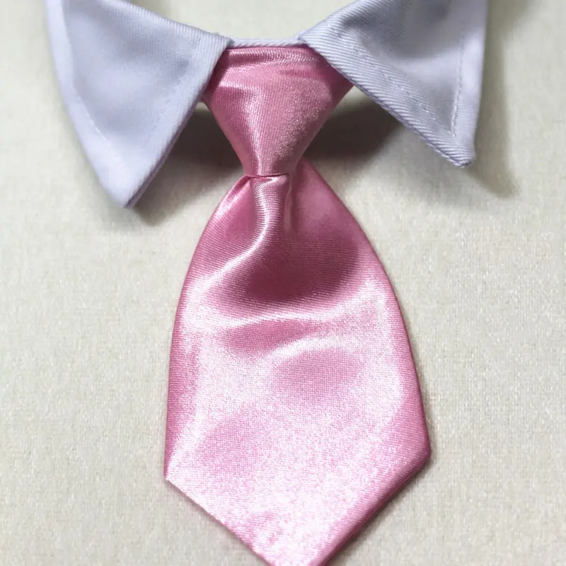Pet Formal Necktie Pet Tie Dog Cat Fake Collar Tuxedo Bow Tie Cute Adjustable Solid Corbata Perro For Wedding Dog Accessories