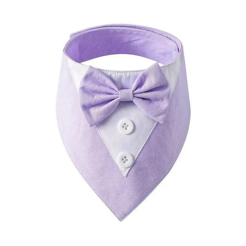 Comfortable Fashion Adjustable Tuxedo Bow Ties Pet Saliva Towel Formal Tie Bow Tie Collar Dog Necktie
