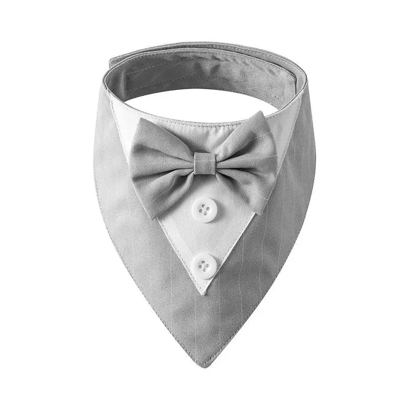 Comfortable Fashion Adjustable Tuxedo Bow Ties Pet Saliva Towel Formal Tie Bow Tie Collar Dog Necktie