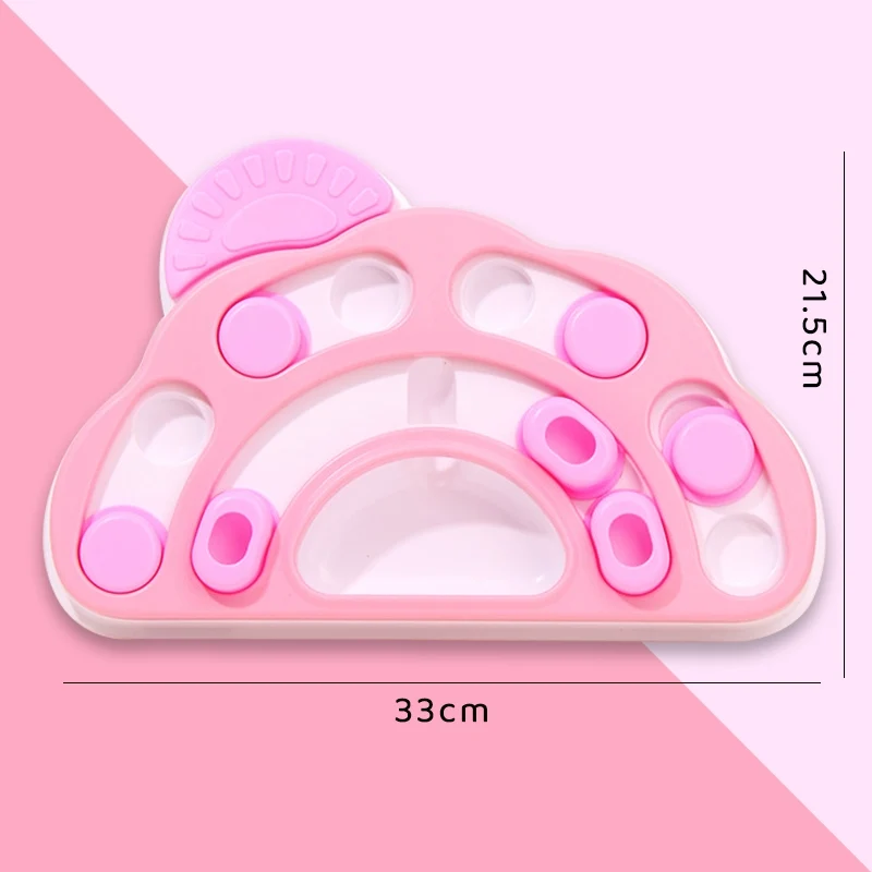 Pet Puzzle Food Dropping Ball Dog Bowl Cat Bowl Smell Feeder Maze Slow Food Plate Dog Training Stuffy Fengrong Toy