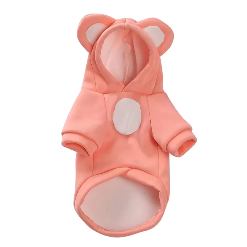 Dog Winter Warm Clothes Cute Plush Coat Hoodies Pet Costume Jacket For Puppy Cat French Bulldog Chihuahua Small Dog Clothing