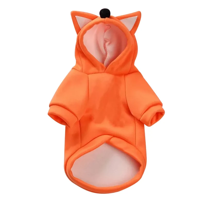 Dog Winter Warm Clothes Cute Plush Coat Hoodies Pet Costume Jacket For Puppy Cat French Bulldog Chihuahua Small Dog Clothing