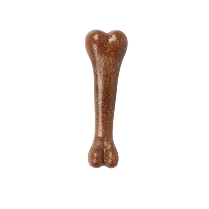 Pet Dog Chew Toys Molar Teeth Clean Stick Interesting Pine Wood Cute Bone Shape Durable Bite Puppy Interactive Toy Pet Supplies