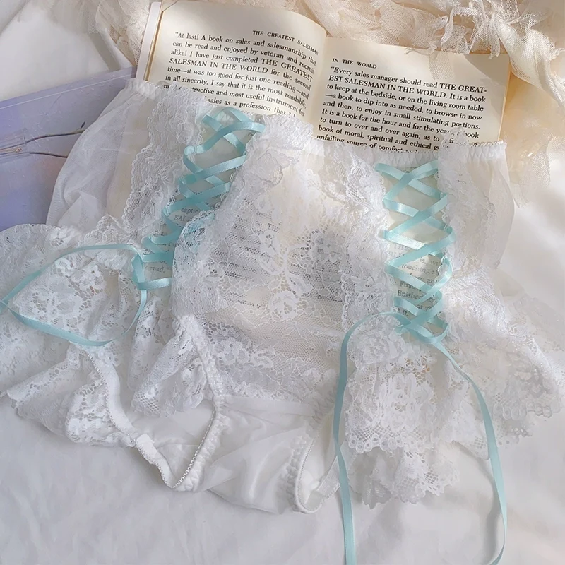 Dandelion Lace-up Romantic Pure Lace Underwear