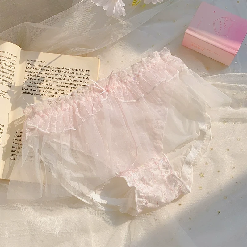Dandelion Lace-up Romantic Pure Lace Underwear