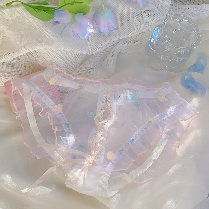 Dandelion Lace-up Romantic Pure Lace Underwear