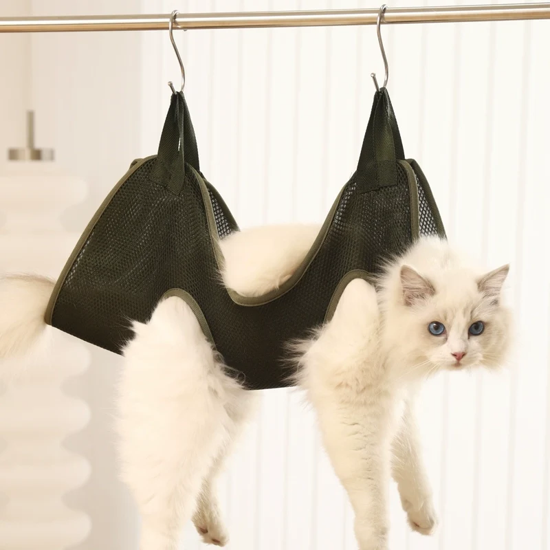 Cat Bath Scissors Fantastic Toe Nail Tool Anti-Scratch Bite Cat Grooming Bag Fixed Cat Bag Binding Hanging Cat Bag Pet Hammock