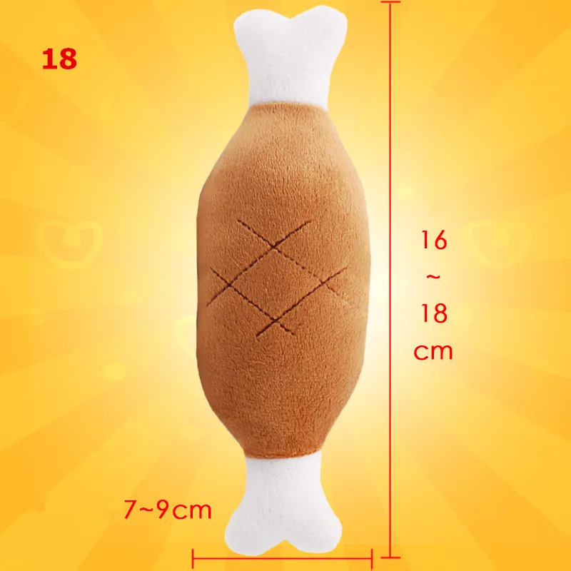 1Pc Pet Toys Fruit Animals Cartoon Dog Toy Stuffed Squeaking Cute Plush Puzzle for Dogs Cat Chew Squeaker Squeaky Toy