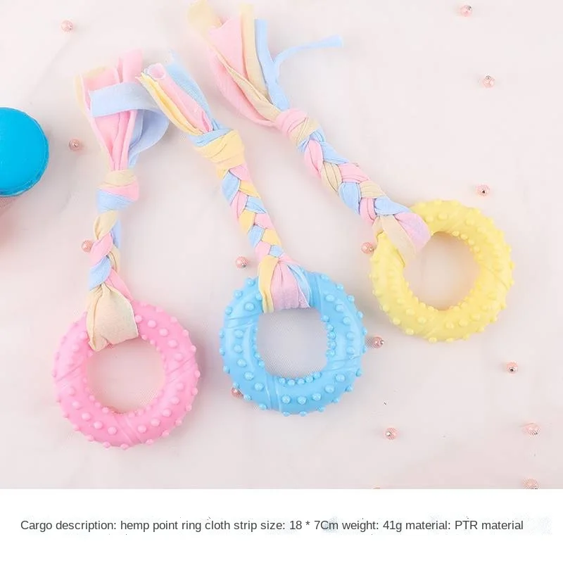 Pet Dog Toy Ball Molar Clean Teeth for Small Dog Puppy Teething Chew Toys Dog Accessories Cute Puppy Rope Toys 1pc