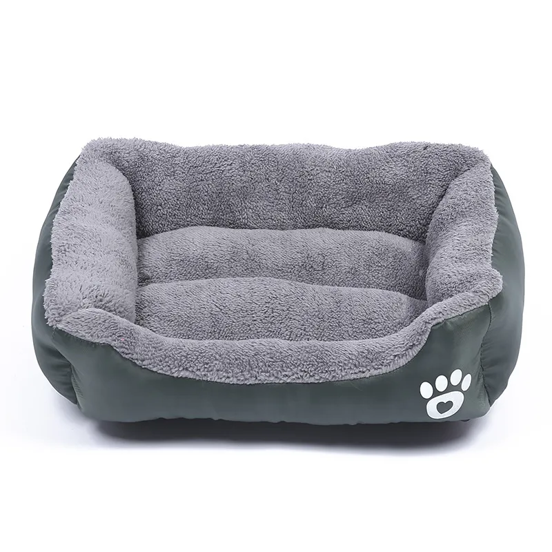 Large Square Nest S-3XL Pet Large Dog Bed for Small Medium Dogs Soft Fleece Nest Big Dog Sofa Bed Winter Warm Cat House for Pet